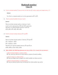 Which number is an irrational number? Rational Number Class 9 Notes