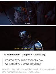 The Mandalorian Take Your Kid To Work Day Gffa Tumblr Star Wars Humor Star Wars Pictures Star Wars Clone Wars