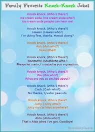 Family Favorite Knock Knock Jokes Knock Knock Jokes Cheesy Jokes Funny Jokes For Kids