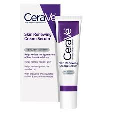 Cerave Skin Renewing Cream Serum Reduces The Look Of Fine Lines And Wrinkles Without Irritation Encaps Retinol Face Cream Anti Aging Skin Products Cream Serum