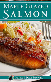 This Maple Glazed Salmon Recipe Is So Simple To Make And It S Perfect For One Of Those Busy Night When Salmon Glaze Recipes Baked Salmon Recipes Salmon Recipes