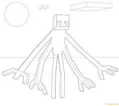 Maybe you would like to learn more about one of these? Minecraft Mutant Enderman From Minecraft Coloring Pages Cartoons Coloring Pages Coloring Pages For Kids And Adults