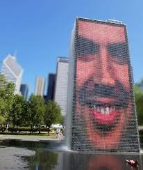 Summer fun at Millennium park in Chicago