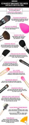 The Only Makeup Brushes You Really Need And Exactly How To Use Them Pinceis De Maquilhagem Pinceis De Maquiagem Escova De Maquiagem