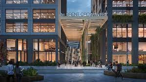 The scheme is part of a 150ha regeneration of brent cross cricklewood which includes 7,500 homes by allies & morrison, lifschitz davidson. Brent Cross West Station Eastern Entrance