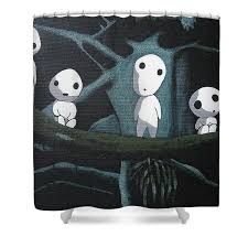Get it as soon as fri, jul 2. Studio Ghibli Princess Mononoke Forest Spirit Elf Kodama Glow In The Dark Shower Curtain For Sale By Maryna Povhanych