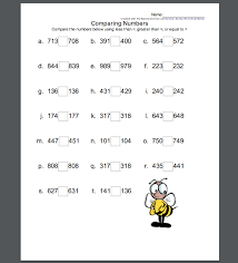 Check spelling or type a new query. Comparing Numbers Worksheets