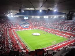 It turns red for bayern munich games, blue for 1860. Inside Allianz Arena Germany Bayern Stadium Soccer Stadium