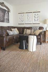 My Favorite No Brainer Rug Hushthehouse Nesting Place Living Room Leather Leather Couches Living Room Brown Leather Couch Living Room