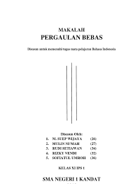 Menurut kamus besar bahasa indonesia, karya, dapat diartikan sebagai hasil sebuah usaha, upaya, perbuatan atau ciptaan, sedangkan tulis, atau menulis memiliki arti segala kegiatan yang terkait dengan huruf, angka, pena, atau media tulis yang lain. Makalah Pergaulan Bebas Pdf
