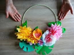 Vous obtiendrez une tige pour votre fleur. Des Fleurs En Papier Pour Une Decoration Tropicale Lily Peony