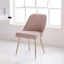 With Its Wide Seat Sloping Back And Velvet Upholstery Our Mid Centur Mid Century Upholstered Dining Chair Metal Dining Chairs Midcentury Modern Dining Chairs