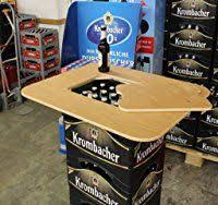 Original Bestloft Bierkasten Stehtisch Tischaufsatz 70x58cm Aufsatz Servierbrett Bierkasten Stehtisch Bierkasten Tischaufsatz