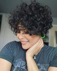 18 Short Low Maintenance Styles For Naturally Curly Hair In 2021 Curly Pixie Hairstyles Curly Hair Styles Short Curly Haircuts