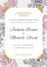 We have beautiful designs and pastel colours which are perfect for a walima invitation. Diy Wedding Invitation Card Online With Card Maker Fotor