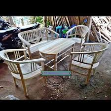 Beli kursi ruang tamu minimalis online berkualitas dengan harga murah terbaru 2021 di tokopedia! Meja Kursi Ruang Tamu Jati Mentahan Model Sederhana Shopee Indonesia