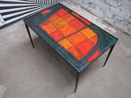 Ceramic Lava Coffee Table By Robert Jean Cloutier For Potiers De Vallauris 1950s 8 Carreaux Ceramique Ceramique Ameublement
