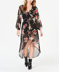 Material Girl Juniors Floral Walk Through Dress Material Girls Junior Dresses Dresses With Leggings