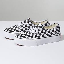 Black And True White Checkered Vans Suede Authentic Platform 2 0 Shop Shoes At Vans In 2020 Platform Vans Checkered Shoes Vans