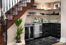 These Basement Remodel Ideas Will Change The Way You Think Of This Space In 2021 Kitchen Under Stairs Stairs In Kitchen Home Bar Designs