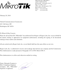 Authorization letter for signing of documents. Rb911g2hpnd Digital Transmission System Transmitter Cover Letter Agent Authorization Mikrotikls Sia