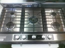 burner gas cooktop with front controls
