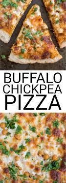 Buffalo Chickpea Pizza Fooduzzi Recipe Vegan Pizza Recipe Healthy Recipes Vegetarian Recipes