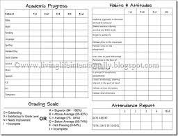 Look out for all the elements that make a good report card! 123 Homeschool 4 Me Free Homeschool Report Cards Homeschool Middle School School Report Card Report Card Template