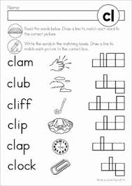 These worksheets are appropriate for first grade english language arts. Cl Blends Worksheets And Activities Blends Worksheets Blends Activities Consonant Blends Worksheets