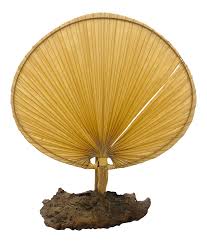 You are looking at a beautiful handmade desk or table lamp that is built using only the highest grade materials. Vintage Palm Fan Table Lamp Chairish