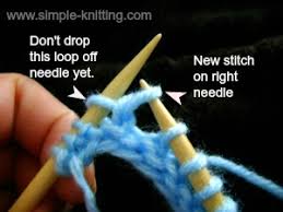 Right side, wrong side st, sts: Increasing Stitches How To Knit Increases Knitwise And Purlwise