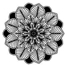 Croquis couleur arbre main noir dessiné blanc. Mandala Feuilles Noir Blanc Mandalas Sur Le Theme Des Fleurs Et Vegetation 100 Mandalas Zen Anti Stress