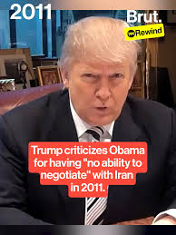 A resurfaced clip from 2011 shows Trump criticizing Obama for leaning  toward war with Iran as a means of getting reelected. #Iran #Obama #Trump  #Rewind