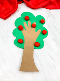 New tree 3d pom pom christmas xmass gift ladies women knitted jumper top sweater. Handprint Apple Tree Craft