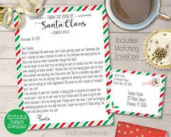 Creating santa envelopes is easy and, best of all, you can personalize any of our santa envelopes free of charge. Personalized Letter From Santa Printable Customized Envelope Etsy
