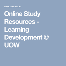 Online Study Resources Learning Development Uow Online Study Learning And Development Study Skills