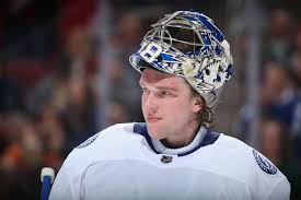 Goaltender andrei vasilevskiy (#88) stretches and warms up at the start of the 2nd period of the tampa bay lightning's andrei vasilevskiy reaches behind his back to absolutely rob los angeles. Lightning Round Andrei Vasilevskiy Confirmed As A Vezina Trophy Finalist Raw Charge