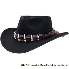 Crocodile Hat Band With Teeth David Morgan