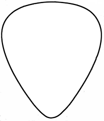 Free Big Guitar Outline Drawing Download Free Clip Art Free Clip Art On Clipart Library Guitar Outline Guitar Picks Crafts Clip Art