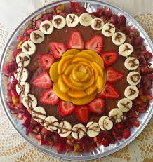 Flan Napolitano Decorado Con Fruta Flan Napolitano Decoracion Comida Gelatinas Artisticas