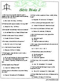 These eight true or false trivia questions based on the king james version of the bible are geared toward kids or others who are just learning the basics of . Bible Trivia Ii Covers Many Areas From Cover To Cover