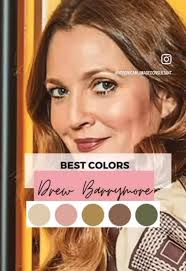 Seasonal Color Analysis Drew Barrymore