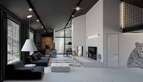White is such a pure color that to contrast it, you need a bold, darker shade, such as black. Black White House Home Design