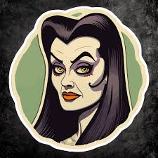 Lilly Munster Sticker: 60s TV Icon Decal