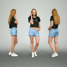 Cat Call Photorealistic Arch Viz 3d Character 3d Model Cat Call Model 3d Character