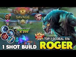 Kalau kamu pecinta mobile legends, pasti tau dong siapa itu jess no limit? Top Global Roger New Roger Auto Savage Build Mcl Champion Mlbb