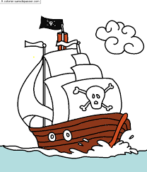 Un bateau de pirate est un navire utilisé par les pirates, dont l'équipage se livre à des actes de piraterie. Dessin Colorie Bateau Pirate Par Sans Depasser Girl