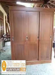 Olympic lemari kayu tiga pintu hector 3p. Jual Lemari Pakaian Sliding 3 Pintu Kayu Jati Lemari Pakaian Sliding Modern