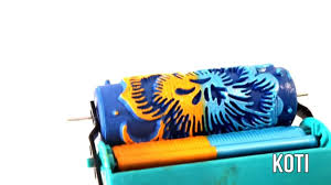 The finishing pieces of your home decor, your walls are what help since asian paints price and the cost of other high quality paints depends on the shade and the type of paint you choose, their rates can differ accordingly. Petterned Paint Roller Double Colour On Wall Standard Applicator Youtube