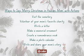 Merry christmas in heaven mom and dad. 17 Ways To Say Merry Christmas In Heaven Mom Poems Sayings More Cake Blog